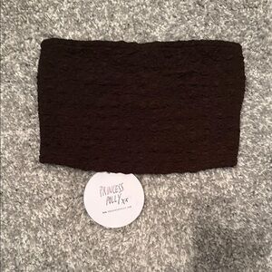 Princess Polly Brown Textured Tube Top